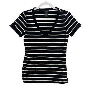 Oakley Black and White Fitted Short Sleeve Tee - S CO Peru